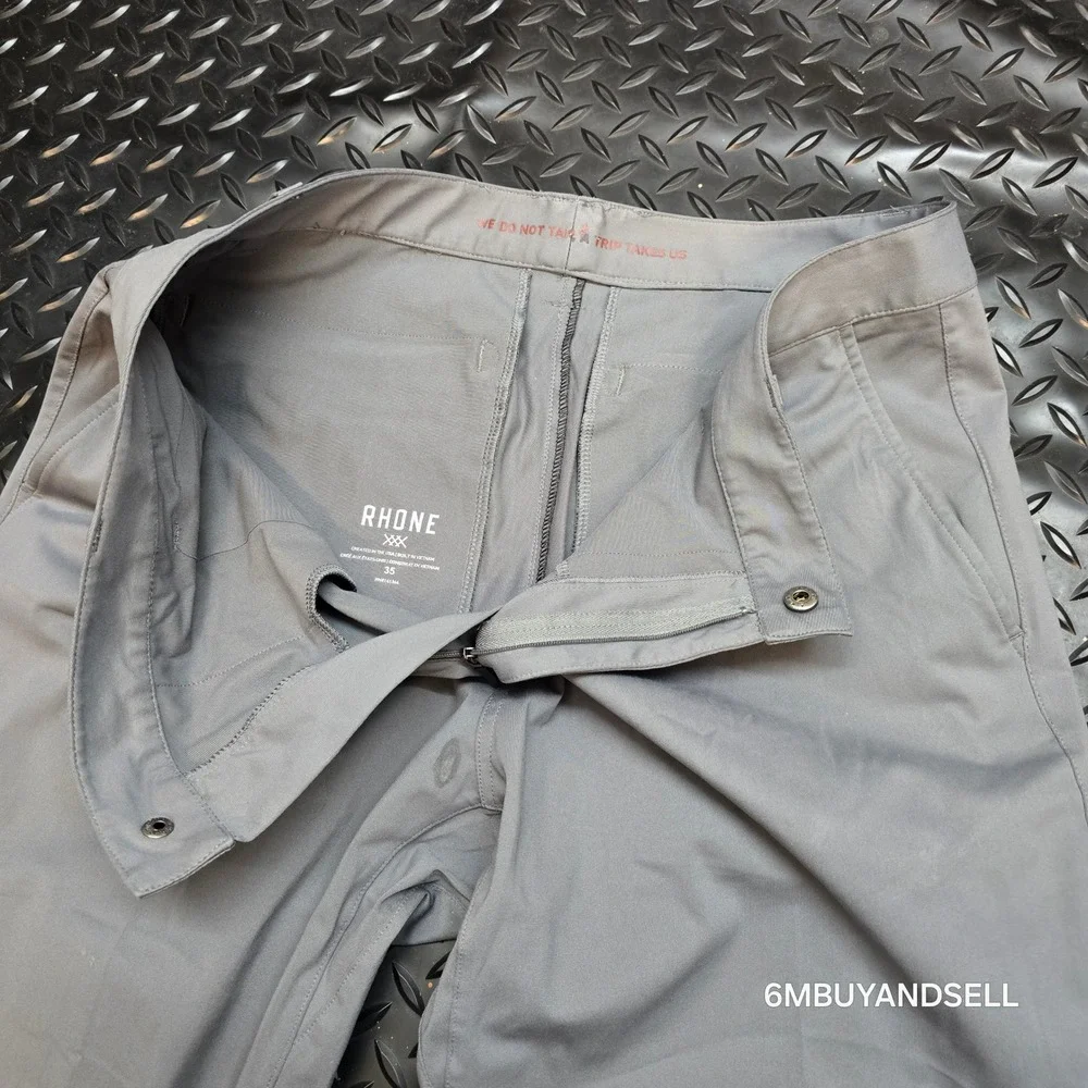 Rhone Commuter Pants Mens 35 Light Gray‎ Performance Trousers 100161 SP23